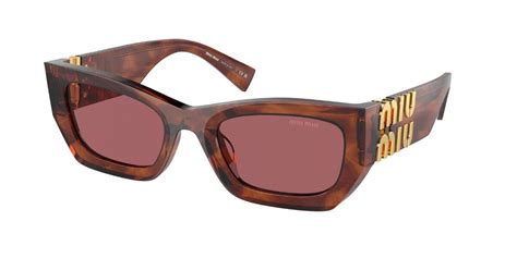 Miu Miu LUNETTES DE SOLEIL en Striped Tobacco 